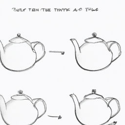 How To Draw A Teapot - A Step By Step Drawing Guide - Custom Paint By Numbers