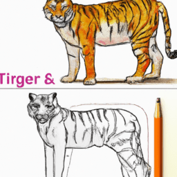 How To Draw A Tiger - A Step By Step Drawing Guide - Custom Paint By Numbers