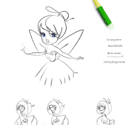 How To Draw A Tinkerbell - A Step By Step Drawing Guide - Custom Paint By Numbers