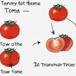 How To Draw A Tomato - A Step By Step Drawing Guide - Custom Paint By Numbers