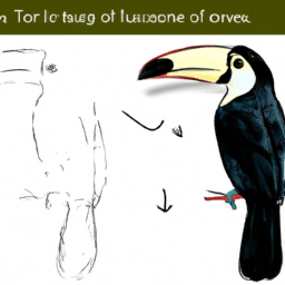 How To Draw A Toucan - A Step By Step Drawing Guide - Custom Paint By Numbers