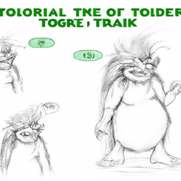 Simple Troll Easy Troll Drawing | Step-by-Step Beginner Tutorial – Custom Paint By ...