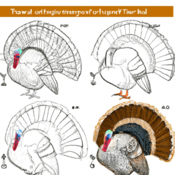 How To Draw A Turkey - A Step By Step Drawing Guide - Custom Paint By Numbers