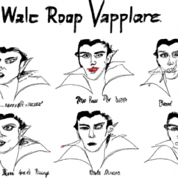 How To Draw A Vampire - A Step By Step Drawing Guide - Custom Paint By Numbers