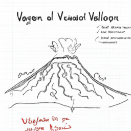 How To Draw A Volcano - A Step By Step Drawing Guide - Custom Paint By Numbers