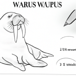 How To Draw A Walrus - A Step By Step Drawing Guide - Custom Paint By Numbers