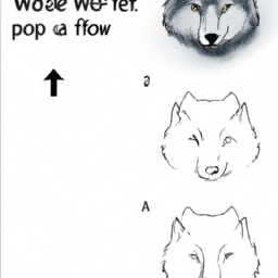 How To Draw A Wolf - A Step By Step Drawing Guide - Custom Paint By Numbers