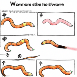 How To Draw A Worm - A Step By Step Drawing Guide - Custom Paint By Numbers