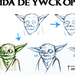 How To Draw A Yoda - A Step By Step Drawing Guide - Custom Paint By Numbers