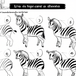 How To Draw A Zebra - A Step By Step Drawing Guide - Custom Paint By Numbers