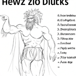 How To Draw A Zeus - A Step By Step Drawing Guide - Custom Paint By Numbers