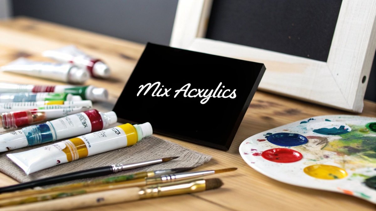 How to Mix Acrylic Paint Colors | Paint By Numbers – Custom Paint By ...
