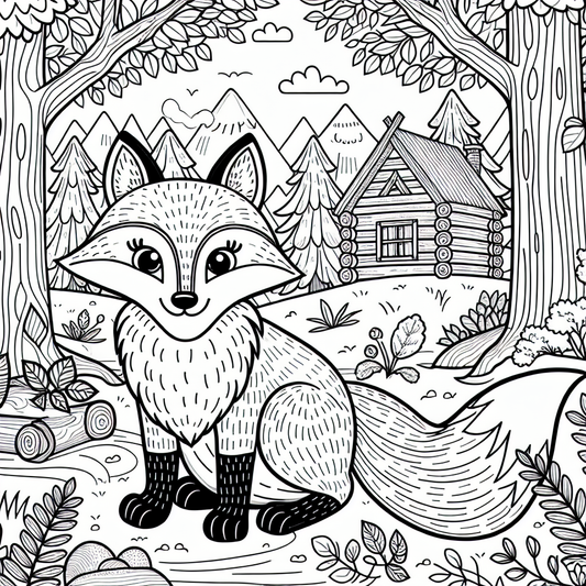 Fox Coloring Pages - Custom Paint By Numbers