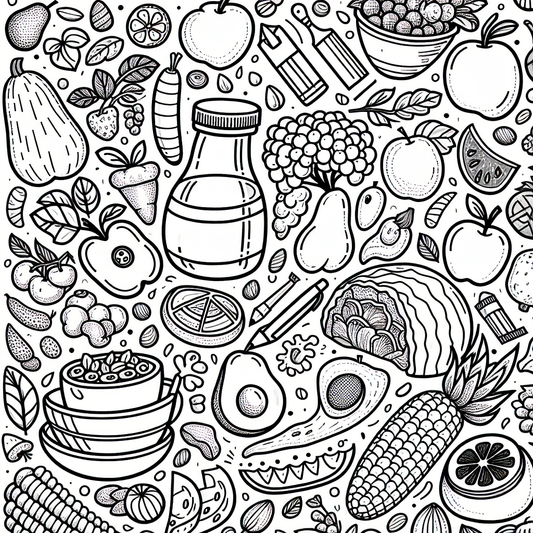 food coloring pages