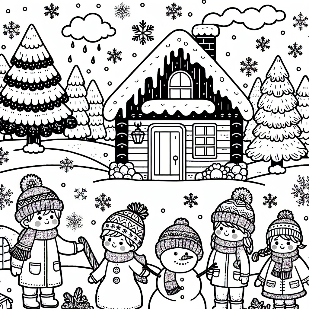 Winter Coloring Pages – Custom Paint By Numbers