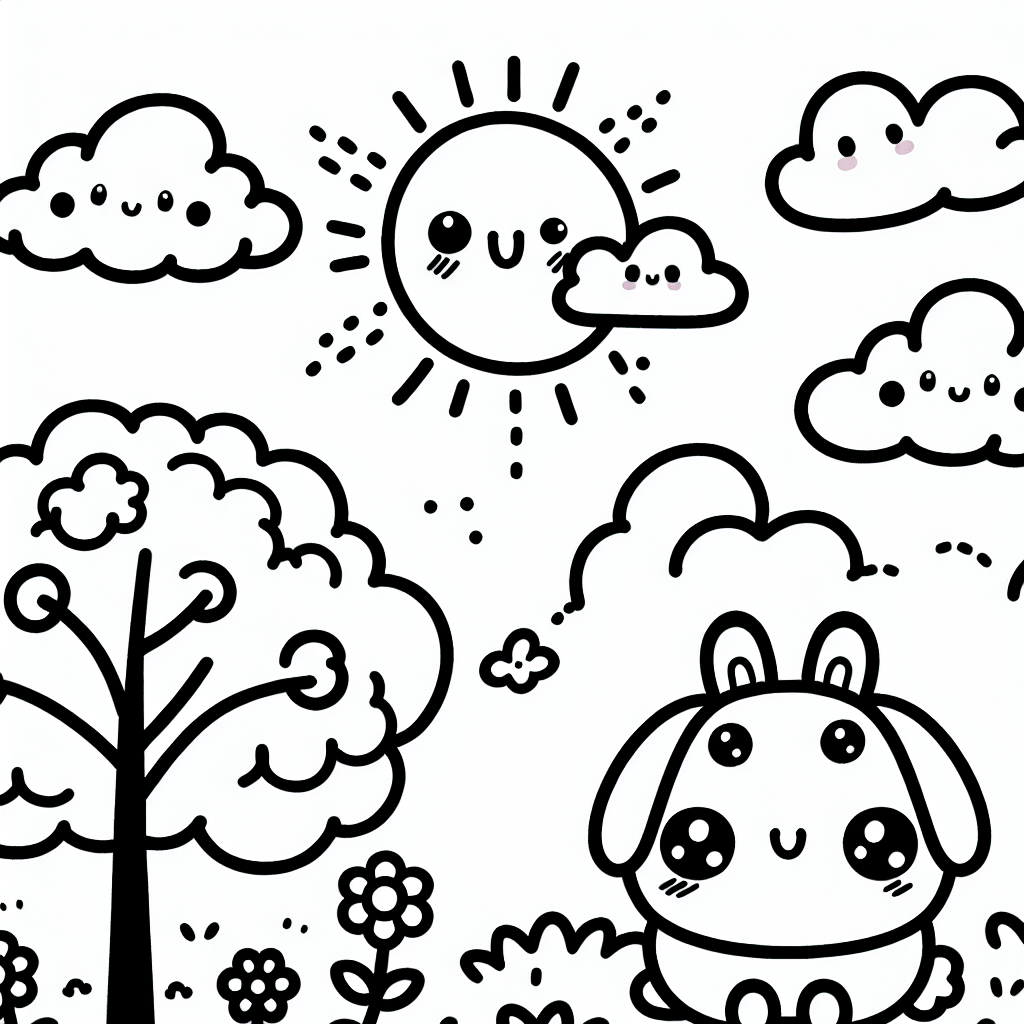 Kawaii Cute Coloring Pages – Custom Paint By Numbers