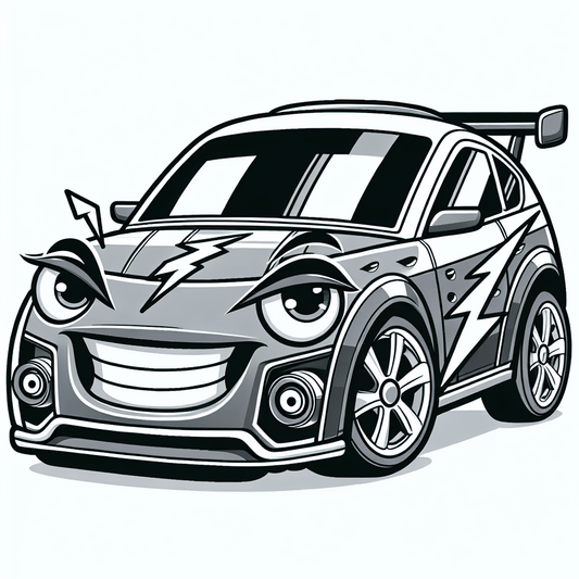 Lightning Mcqueen Coloring Pages - Custom Paint By Numbers