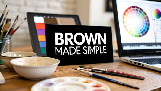 Making Brown Colour Made Simple for Artists - Custom Paint By Numbers