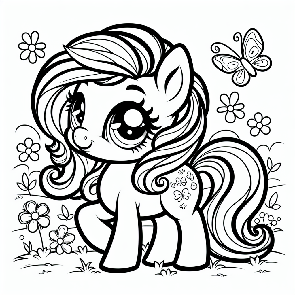Numget Mlp My Little Pony Coloring Pages – Custom Paint By Numbers