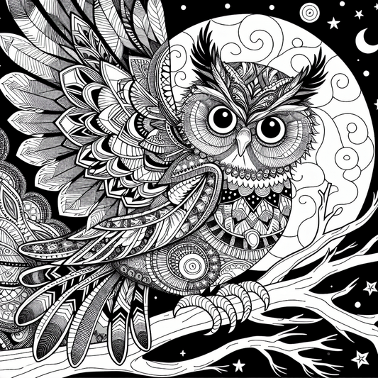 Owl Coloring Pages - Custom Paint By Numbers