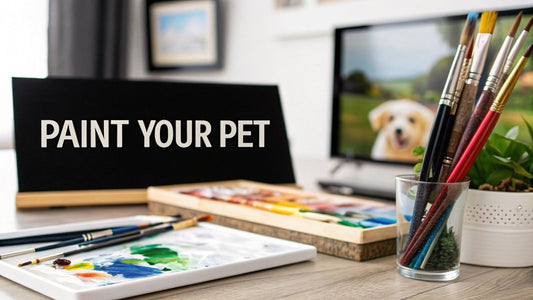 paint by number of your pet: Create a personal artwork - Custom Paint By Numbers