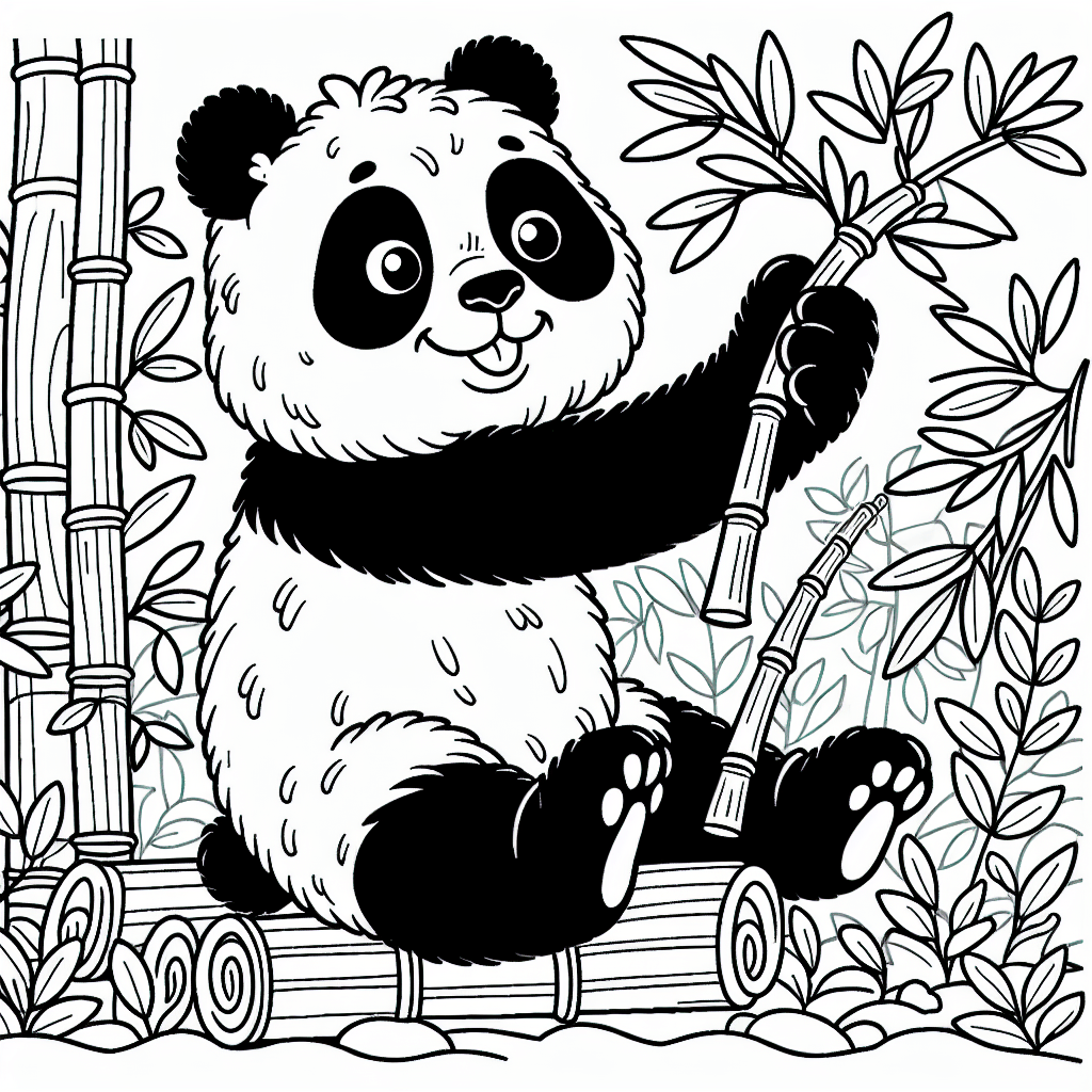 Cute and Creative Coloring Pages: Panda Bears