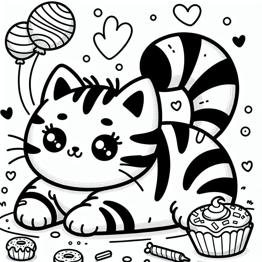 Pusheen Coloring Pages – Custom Paint By Numbers