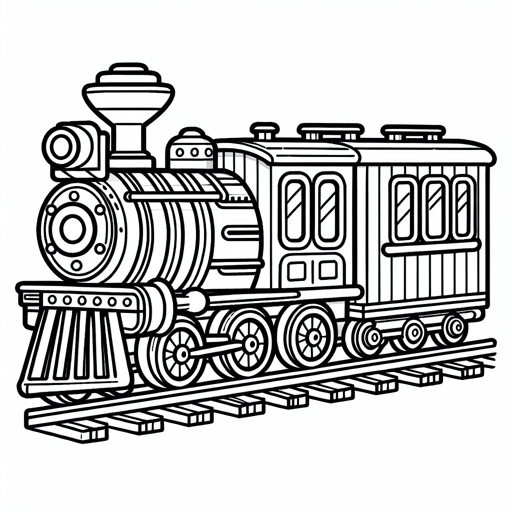Coloring Page Of Train Engine