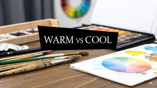 what are warm and cool colors: Mood and tone in art - Custom Paint By Numbers