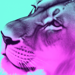 What Color Does Aquamarine And Lion Make? - Custom Paint By Numbers