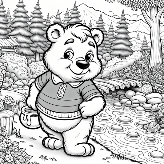 Winnie The Pooh Coloring Pages - Custom Paint By Numbers