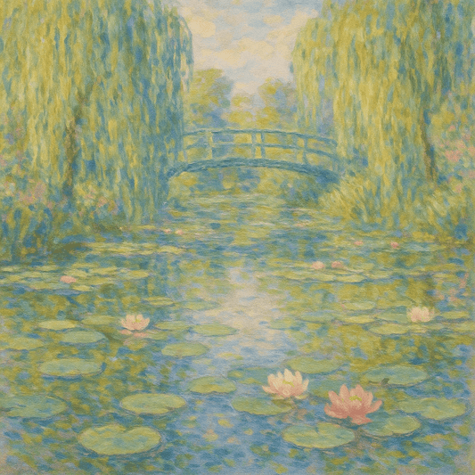 Paint By Numbers | Impressionist Water Garden - Custom Paint By Numbers