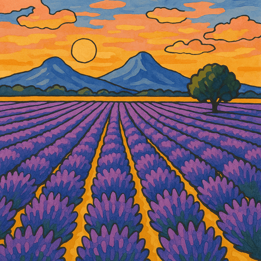Paint By Numbers | Lavender Fields of Provence - Custom Paint By Numbers