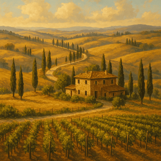Paint By Numbers | Tuscan Countryside - Custom Paint By Numbers