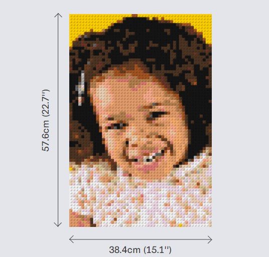 Personalized Brick Mosaic | Custom Mosaic Maker | LEGO Art Style - Custom Paint By Numbers