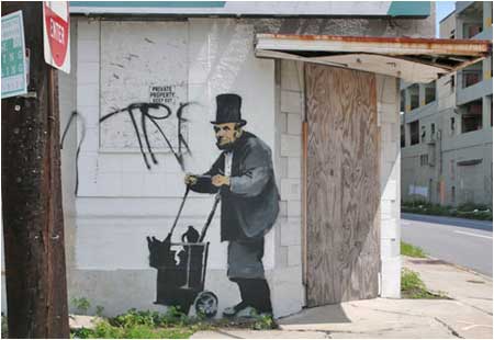 Banksy Abraham Lincoln - New Orleans, USA - Custom Paint By Numbers