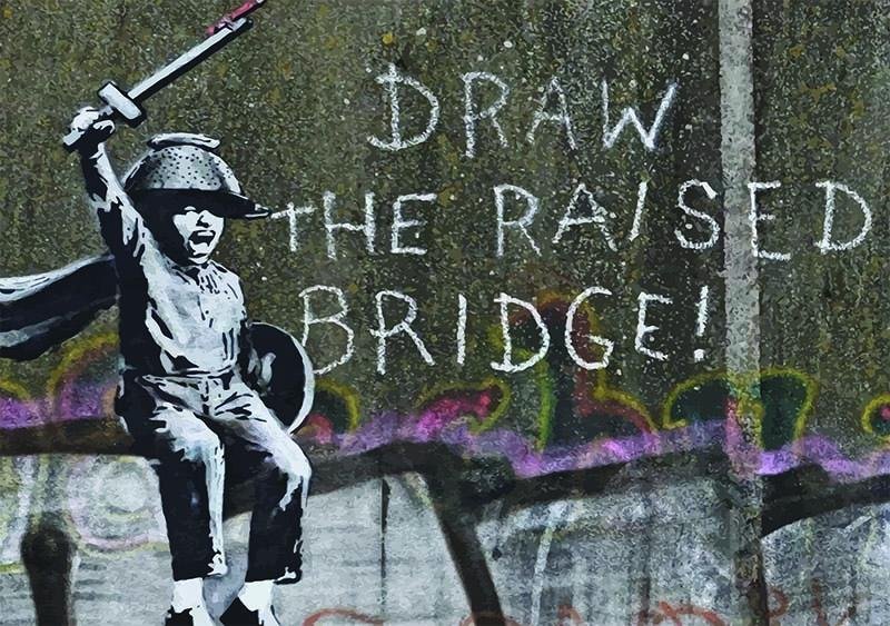 Banksy Hull draw the raised bridge - Custom Paint By Numbers
