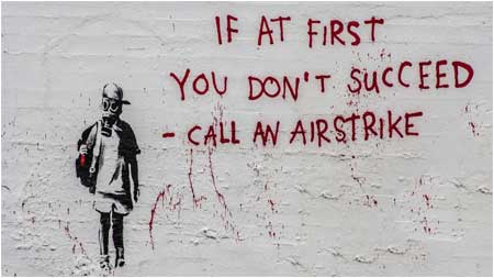 Banksy If At First You Don’t Succeed Call an Airstrike - San Francisco, California - Custom Paint By Numbers