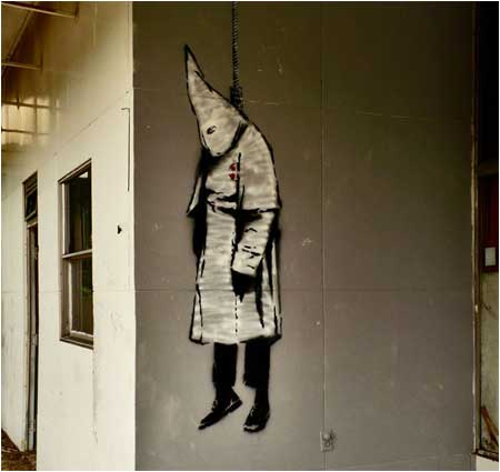 Banksy KKK Graffiti - Birmingha+B100m, Alabama, USA - Custom Paint By Numbers