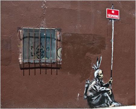 Banksy No Trespassing Graffiti - San Francisco, USA - Custom Paint By Numbers