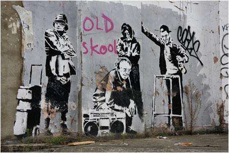 Banksy Old Skool Graffiti - Clerkenwell Road, London - Custom Paint By Numbers