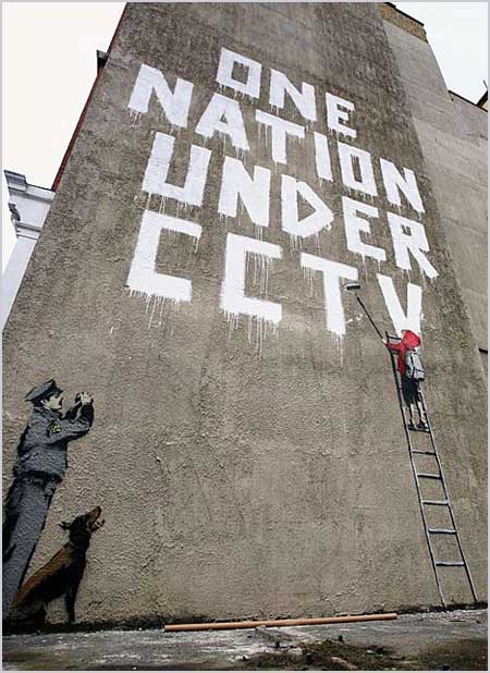 Banksy One Nation Under CCTV London - Custom Paint By Numbers