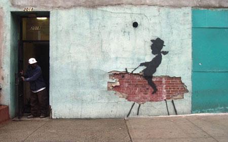 Banksy Rodeo Cowboy Kid Graffiti - New York, USA - Custom Paint By Numbers