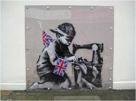 Banksy Slave Labour Graffiti - Wood Green, London - Custom Paint By Numbers