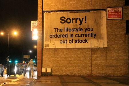 Banksy SorryÉ The Lifestyle You Ordered Graffiti - London - Custom Paint By Numbers