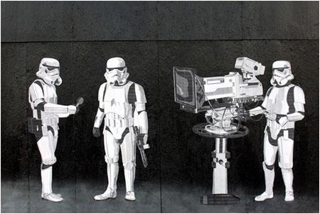 Banksy Stormtroopers Filming the Oscars - Hollywood, USA - Custom Paint By Numbers