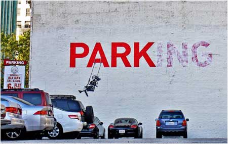 Banksy Swing Girl Graffiti - Los Angeles, California - Custom Paint By Numbers