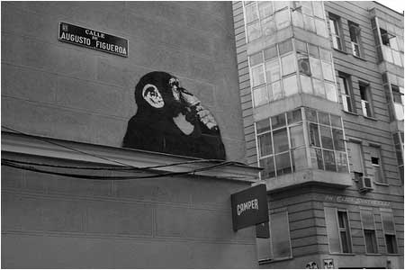 Banksy The Thinker Monkey Graffiti - Custom Paint By Numbers