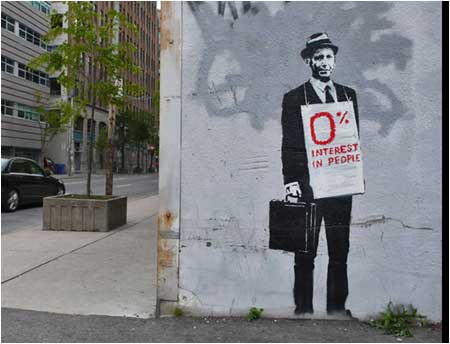 Banksy Zero Interest in People Graffiti - Toronto, Canada - Custom Paint By Numbers