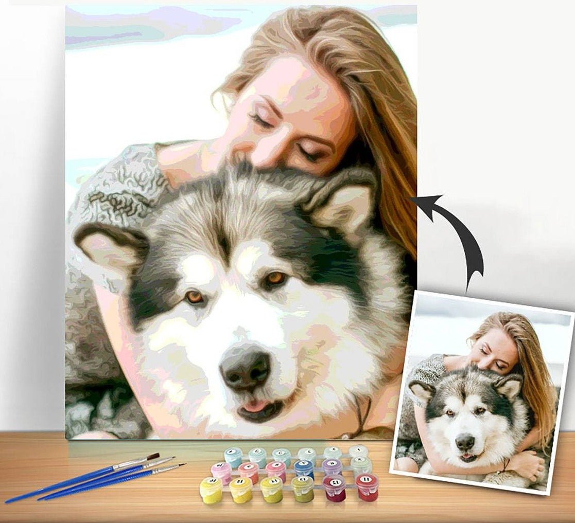Custom Couple Paint by Numbers | Just Upload Your Picture! - Custom Paint By Numbers